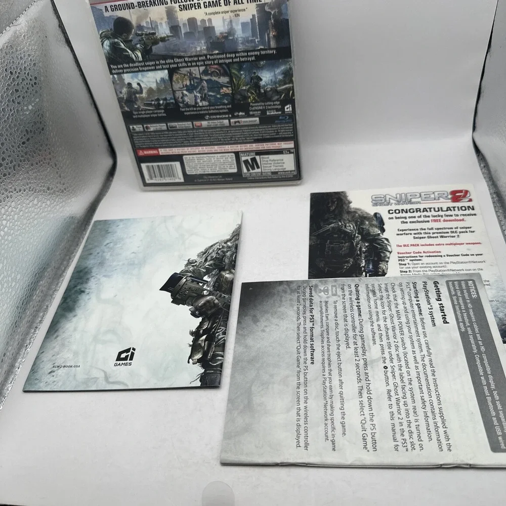 Sniper 2 Ghost Warrior PS3 Sony PlayStation 3 2016 CIB Complete Manual EXCELLENT